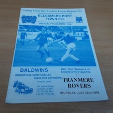 Ellesmere Port Town FC v Tranmere Rovers, 22/7/1993 (Pre Season Friendly)