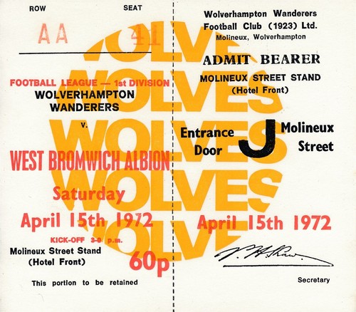 Ticket wolves west brom - wolves,