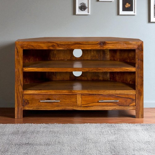 Solid corner stand unit - tv,