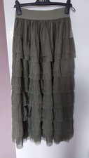 Next Khaki Green Mesh Tulle