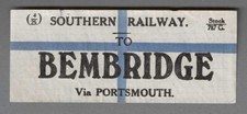 SOUTHERN RAILWAY LUGGAGE LABEL