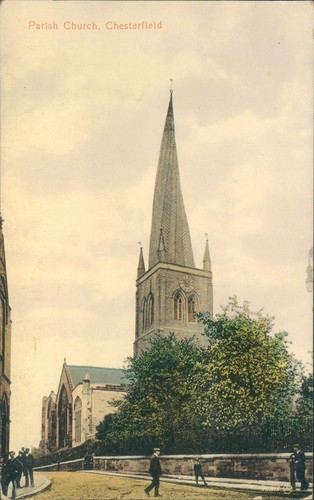 Chesterfield parish church - chesterfield;,