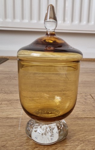 Vintage empoli glass candy - vintage,