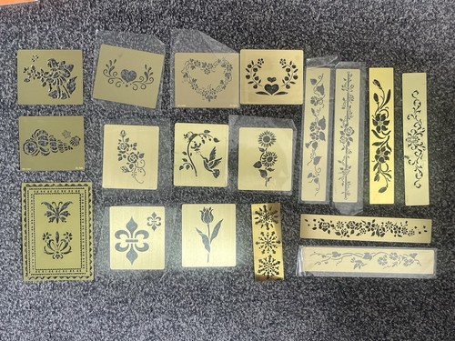 Metal craft stencils brand new - metal,