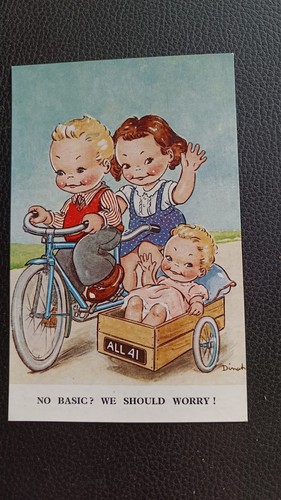 Ww2 british humour postcard - british,