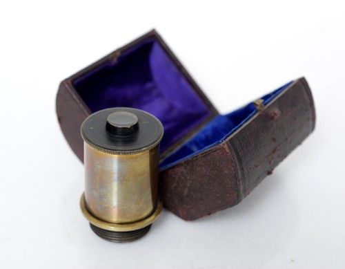 Antique microscope objective - microscope,