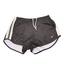 Nike Running Sprinter Shorts Women Large Black Athletic Workout Drawstring Waist