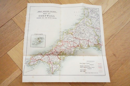1914 gwr cornwall - cornwall, original