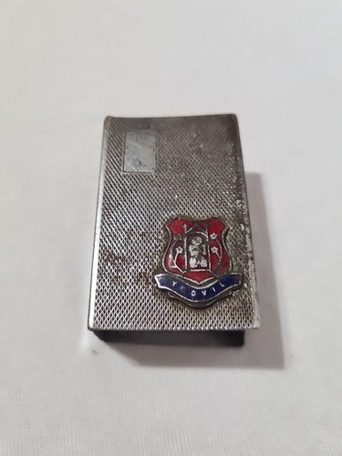 Vintage metal matchbox cover - matchbox,