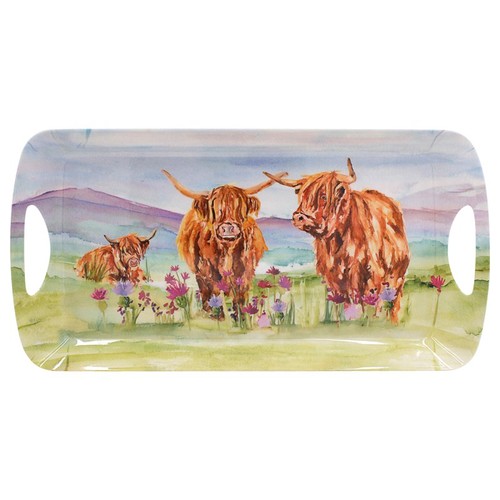 Highland cow tray medium - cow,
