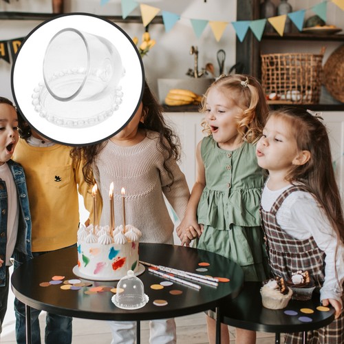 Reusable glass cake dome plate - reusable,