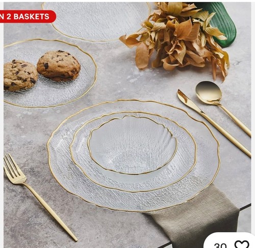 Glass dinner set for - for, people