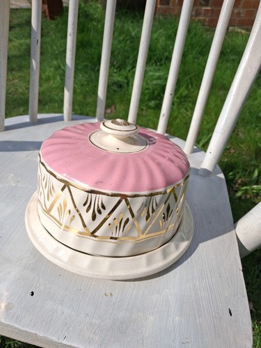 Vintage ceramic cheese dish - vintage,