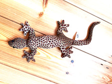 vintage Gecko Lizard bean bag sand bag leopard 30 cm