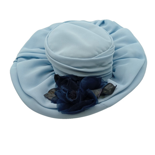 Vintage hat nylon pale blue - hat-nylon,