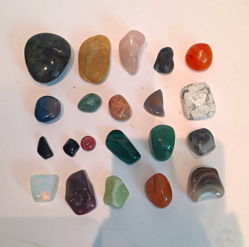 Polished tumbled stones - tumbled, &