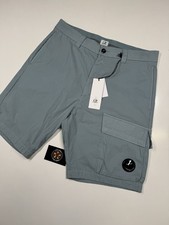 Cp Company 256A Bermuda Cargo Shorts in 50 fili stretch -  blue - Size 48 / w32”