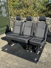 VW  T6.1 Transporter Rear Seats 2+1 bricks Plus Belts Brackets And Rubber Floor