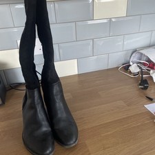 Tu Black Boots Side 6 Approximately 17 From Top Of Boot To Base Heel