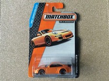 Matchbox model car orange Porsche 911 GT3 997 1 of 120 long card On A Mission