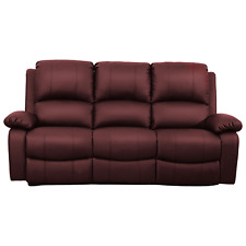 MILAN RECLINER SOFAS RED FAUX