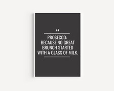 Prosecco Brunch Funny Bar Cart