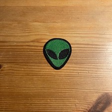 Alien Patch AREA 51 The Greys Space UFO Novelty Costume Halloween Outfit Badge