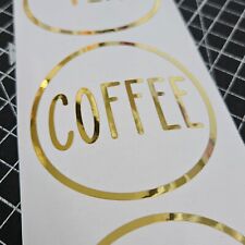 Gold Chrome Tea, Coffee, Sugar