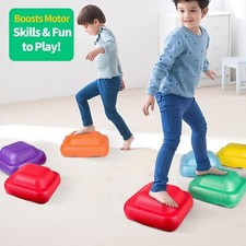 6-Piece Toddler Stepping Stones Non-Slip Balance Set for Indoor & Outdoor Play