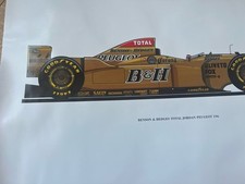 Benson and hedges F1 Jordans Racing car poster