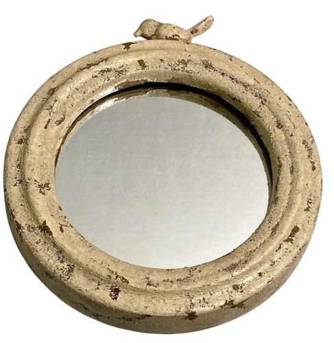Vintage distressed round bird - vintage,