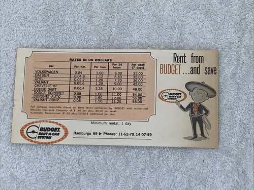 Budget rent car systems vtg - budget,