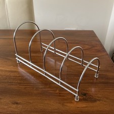 Chrome Plate Stacker & Organiser for Kitchen Cupboard - 4 Spaces