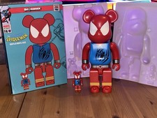 BE@RBRICK SCARLET SPIDER MAN 400% 100% set bearbrick MEDICOM TOY w/box FREEPOST