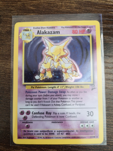 Alakazam 130 base set holo - 1/130,