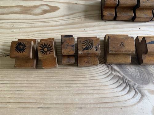 Wooden printers letters - printers,