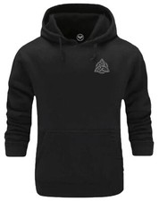 Celtic Knot Hoodie Pocket Vikings Clothing Valhalla Valknut Norse Thor Odin Top