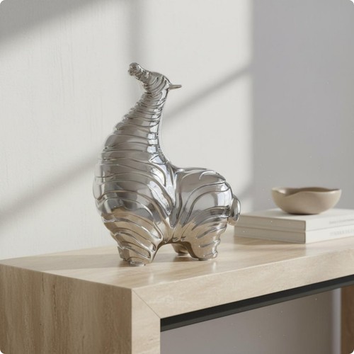 Pieces cartoon striped horse - pieces,