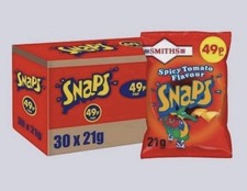 Walkers Snaps Spicy Tomato Flavour 30 x 21g FULL CASE