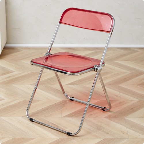 Clear acrylic folding table - clear,