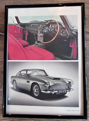 Framed original aston martin - framed,