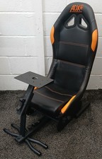 #426 ADX Firebbase Leather Black & Orange Gaming Chair **FREE POSTAGE**