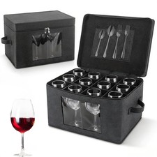 Wine Glass Storage Box with