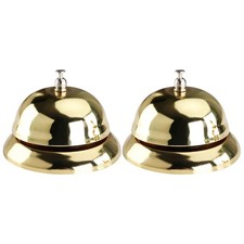  2 Pcs Meal Call Service Bell Hand-pressed Baby Table for Bells to The Waiter