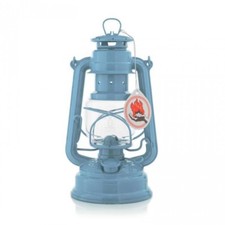 Pastel Blue Feuerhand Hurricane Lantern Storm Lamp Camping Lamp Paraffin Lamp