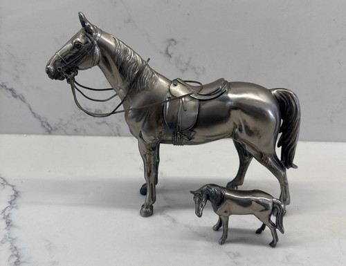 Metal horse statue 25 - metal, x