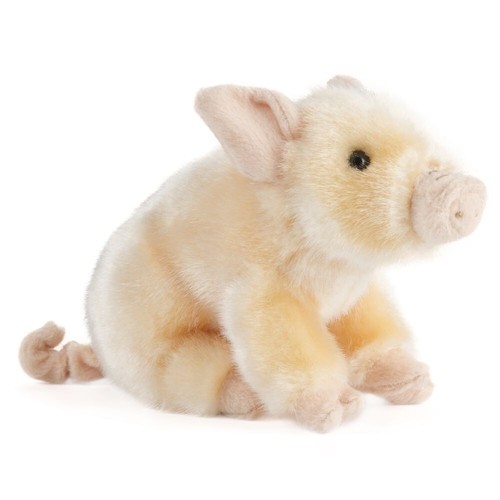 Pink pig plush - pig, toy