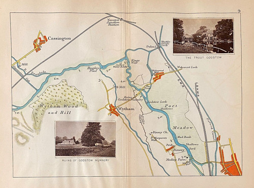 Map cassington wytham godstow - wytham,