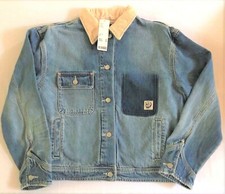 NWT UO BDG Eden Women Boyfriend Distressed Denim Trucker Jacket Blue Jean XS