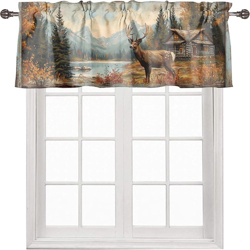 Fall forest deer curtain - fall,